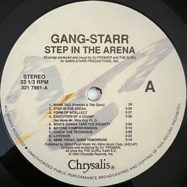 Gang Starr – Step In The Arena NEW LP